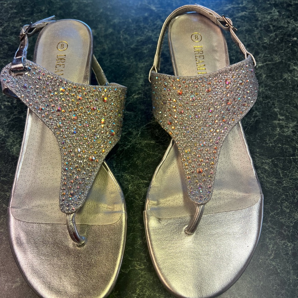 Stunning blingy silver sandals